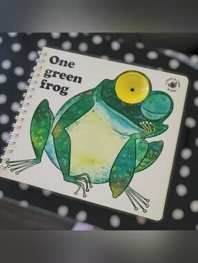One Green Frog [Poke and Look] Vintage Spiral Bound Counting Board Book